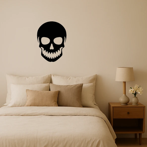 Kafatası Temalı Modern Dekoratif MDF Tablo ürün görseli