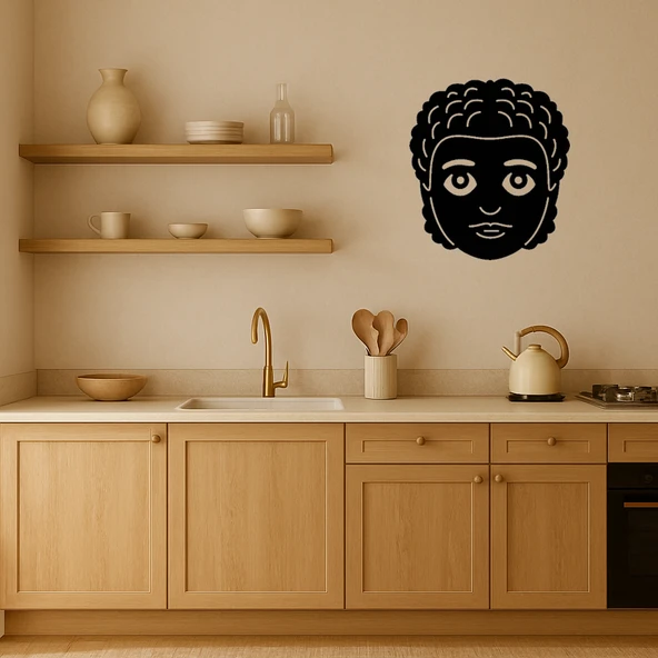 MDF Kadın Yüz Emoji Tablosu - Resim 2