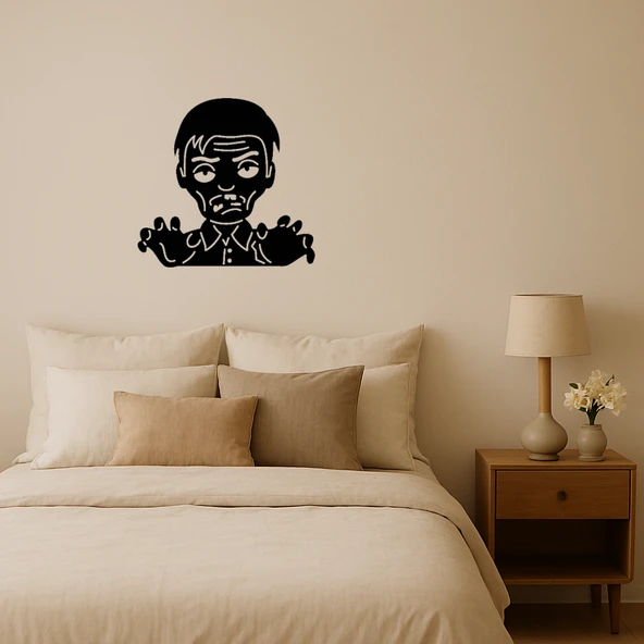 Zombi Adam Emoji Dekoratif Tablo ürün görseli