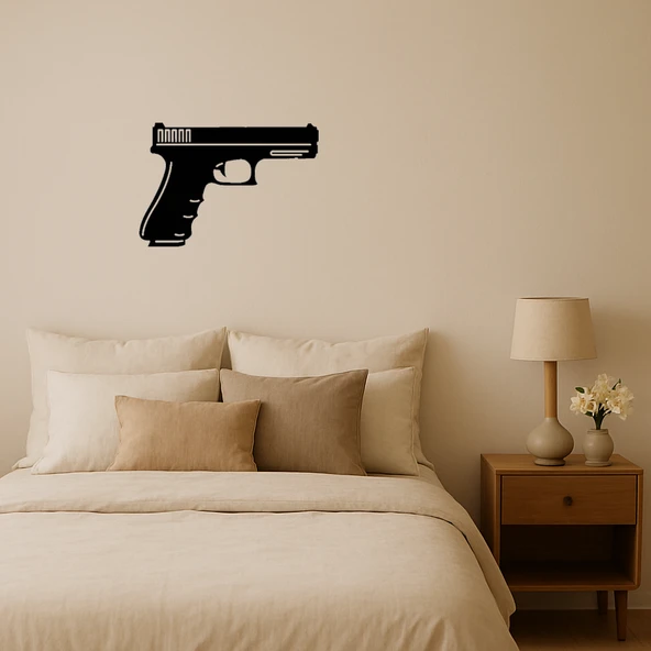 Dekoratif Polis Tabancası Tablo ürün görseli