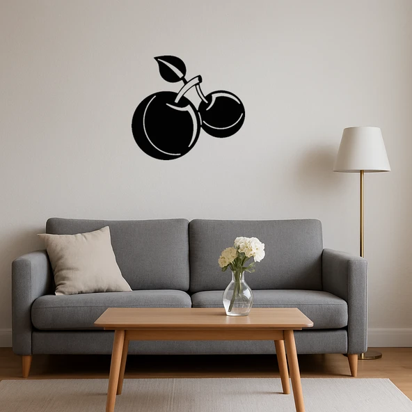 Kiraz Tasarımlı Dekoratif Tablo - Resim 4