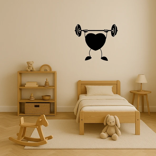 Sporcu Kalp Dekoratif Tablo - Resim 3