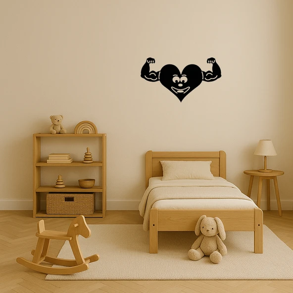 Kaslı Kalp Dekoratif Tablo - Resim 3