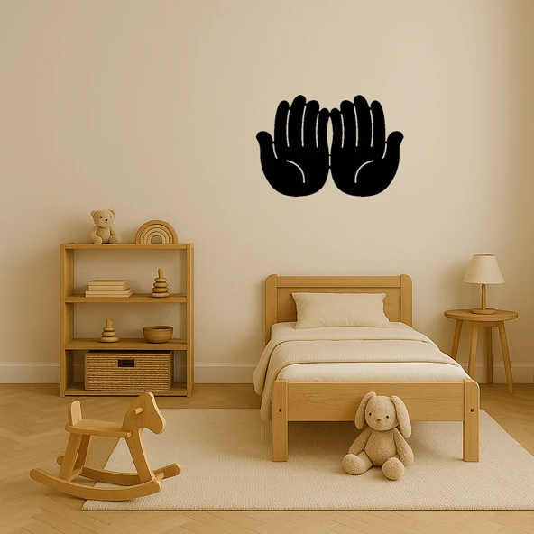 Birleşik Avuçlar MDF Duvar Dekoru - Resim 3