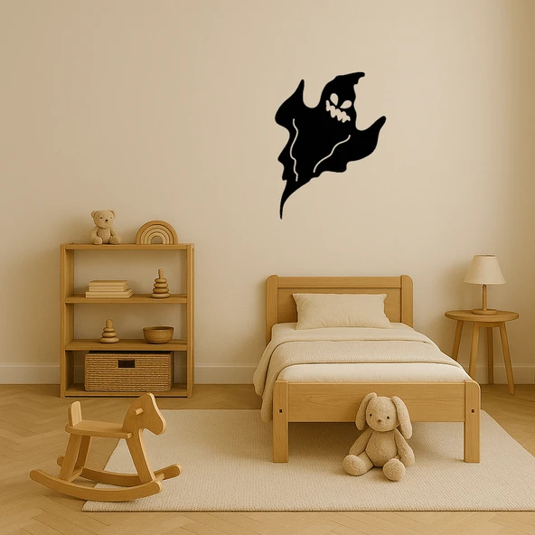 Sevimli Hayalet Desenli Dekoratif Tablo - Resim 3