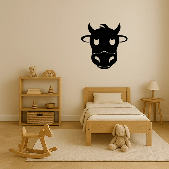 Dekoratif İnek Yüzü Tablosu - Resim 3