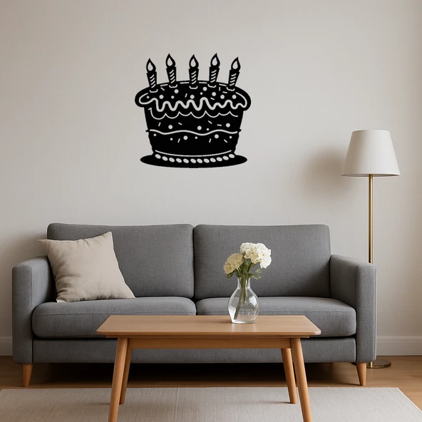 Kutlama Pastası Dekoratif Tablo - Resim 4