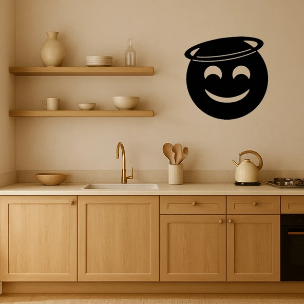 Melek Yüzlü Gülümseme Dekoratif Tablo - 3mm MDF - Resim 2