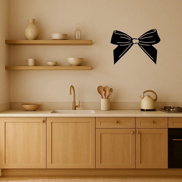 Elegan Fiyonk MDF Duvar Dekoru - Resim 2