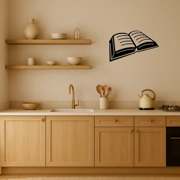 Açık Kitap Tasarımlı Ahşap Tablo - Resim 2