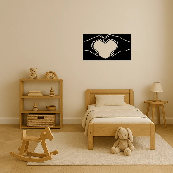 El Kalp Aşk Dekoratif Tablo - Resim 3