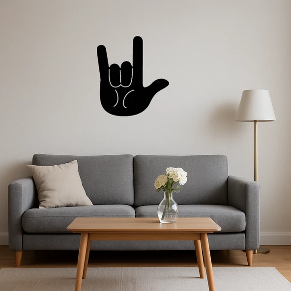 Seni Seviyorum Hareketi MDF Tablo - Resim 4