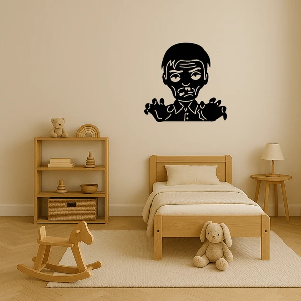 Zombi Adam Emoji Dekoratif Tablo - Resim 3