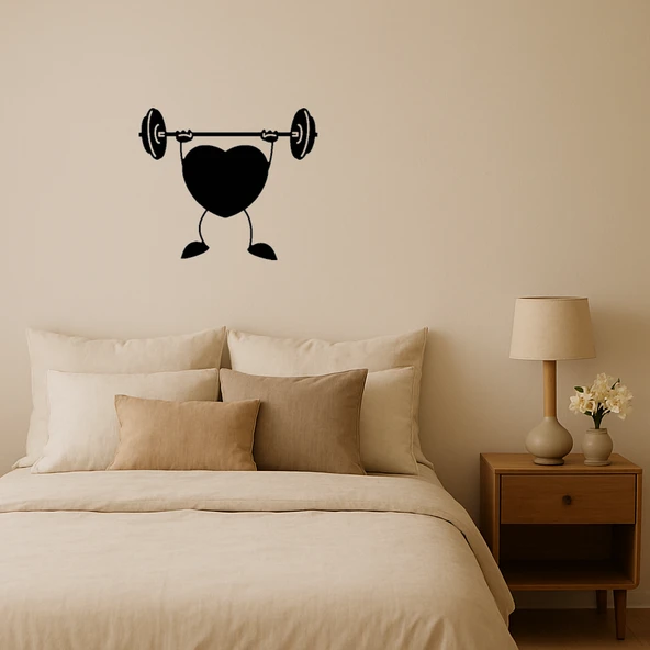 Sporcu Kalp Dekoratif Tablo ürün görseli