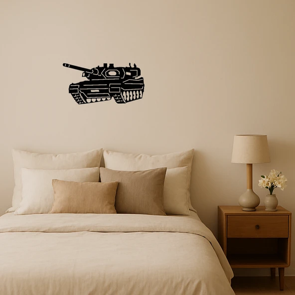 Dekoratif Askeri Tank Tablo ürün görseli