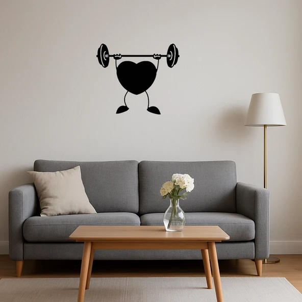 Sporcu Kalp Dekoratif Tablo - Resim 4