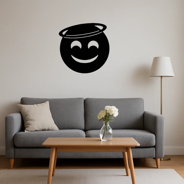 Melek Yüzlü Gülümseme Dekoratif Tablo - 3mm MDF - Resim 4