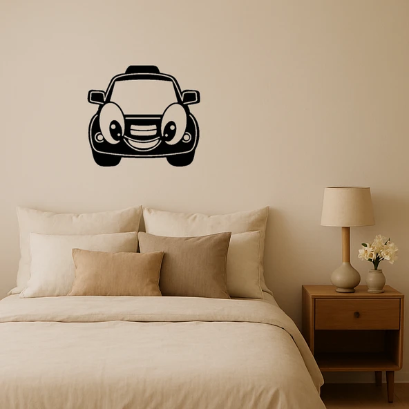 Neşeli Araba İç Mekan Dekoratif Tablo ürün görseli