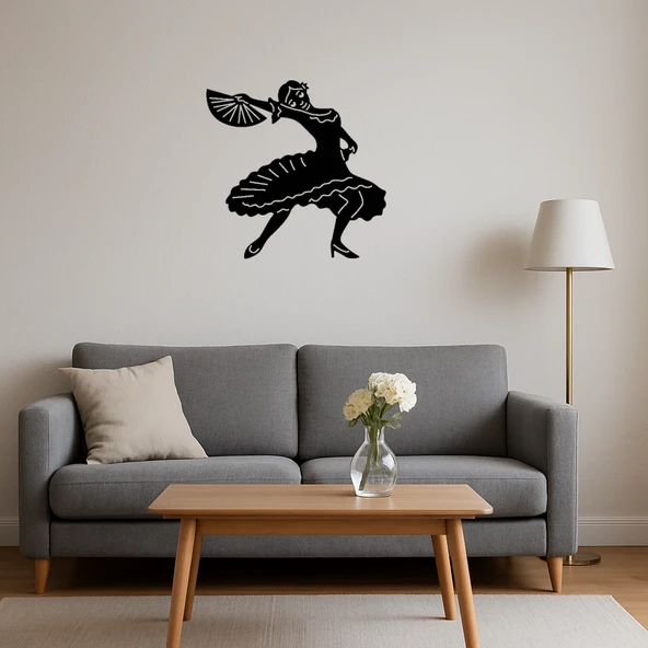 Dans Eden Emoji Kadın Dekoratif Tablo - Resim 4