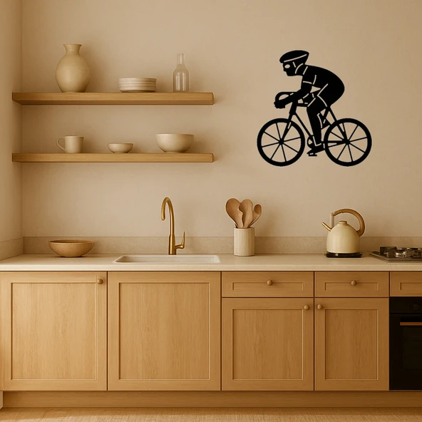 Bisikletçi Emoji Dekoratif Tablo - Resim 2