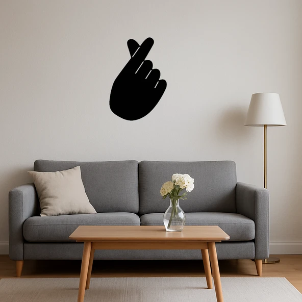 Çapraz Parmaklar Temalı Dekoratif Tablo - Resim 3