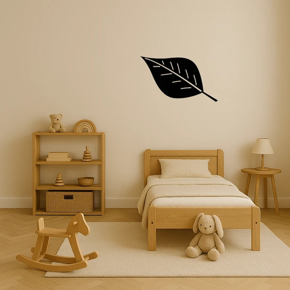 Yaprak Desenli Dekoratif Tablo - Resim 3