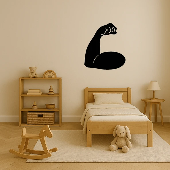 Kaslı Biceps Tasarımlı Dekoratif Tablo - Resim 3