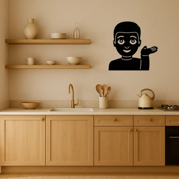 Nasıl Yardımcı Olabilirim Adam MDF Tablo ürün görseli