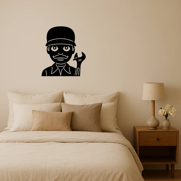 Tamirci Erkek Emoji Dekoratif Tablo ürün görseli