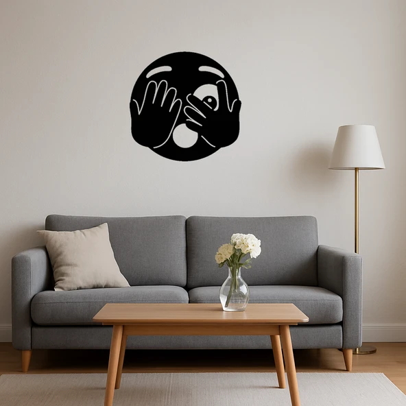 Göz Atan Emoji Dekoratif Tablo - Resim 4