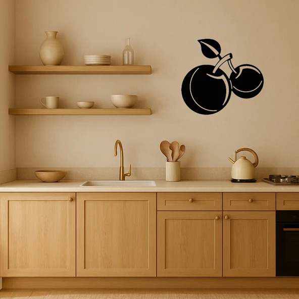 Kiraz Tasarımlı Dekoratif Tablo - Resim 3