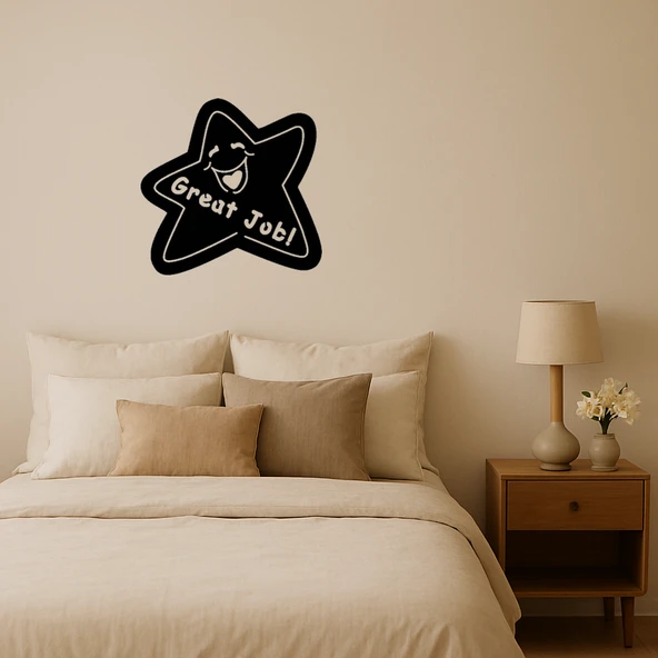 Harika İş Yıldızı İç Mekan Dekoratif Tablo ürün görseli