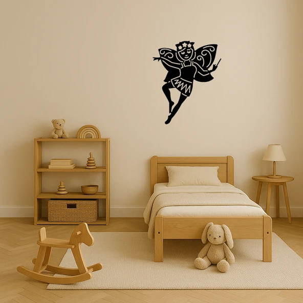 İç Mekan Dekoratif Peri Kadın Emoji Tablosu - Resim 3