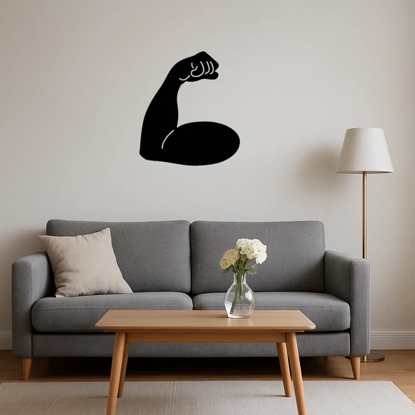 Kaslı Biceps Tasarımlı Dekoratif Tablo - Resim 4