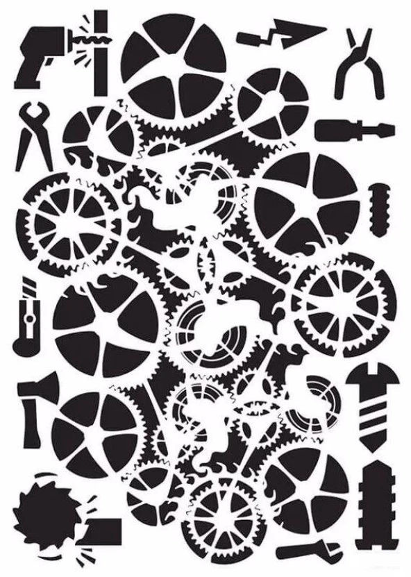 MIX MEDİA STENCIL MA SERİSİ MA82 21X29 ürün görseli