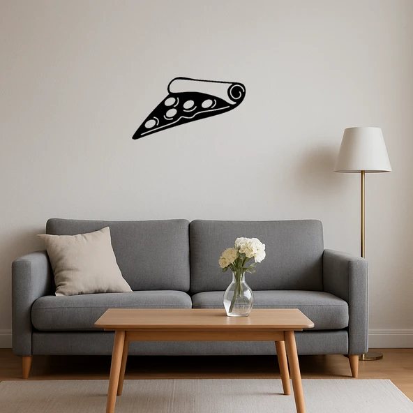 Pizza Dilimi MDF Dekoratif Tablo - Resim 4