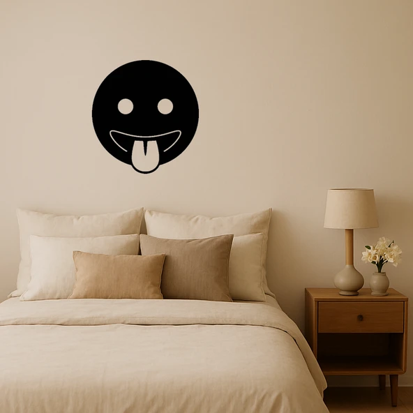 MDF Dil Çıkartan Emoji Tablosu ürün görseli