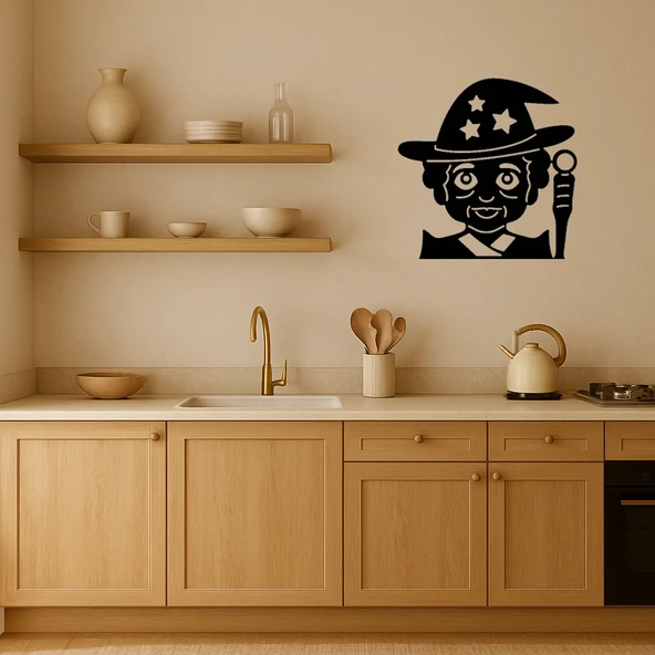 Büyücü Yaşlı Kadın Emoji Dekoratif Tablo - Resim 2