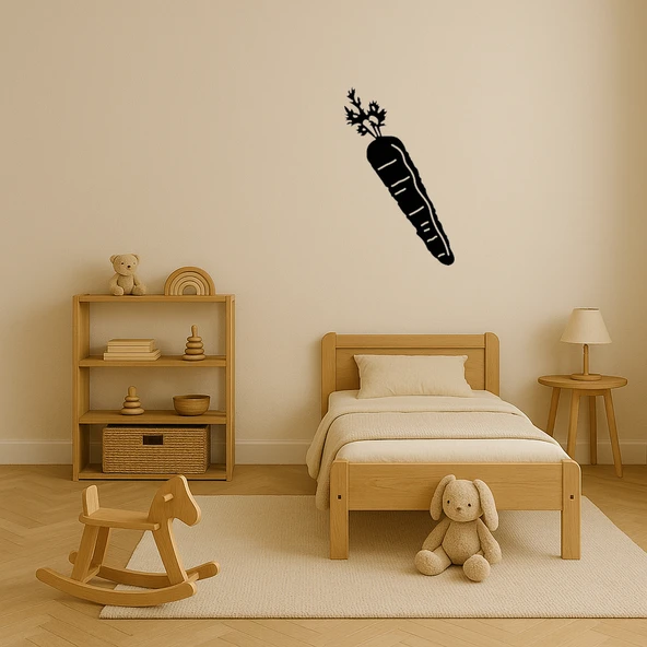 Havuç ve Kök Motifli MDF Dekoratif Tablo - Resim 3