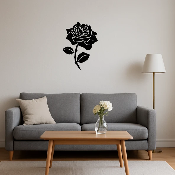 Çiçek Desenli Dekoratif Tablo - Resim 4