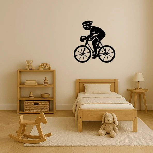 Bisikletçi Emoji Dekoratif Tablo - Resim 3