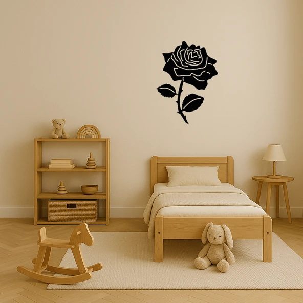 Çiçek Desenli Dekoratif Tablo - Resim 3