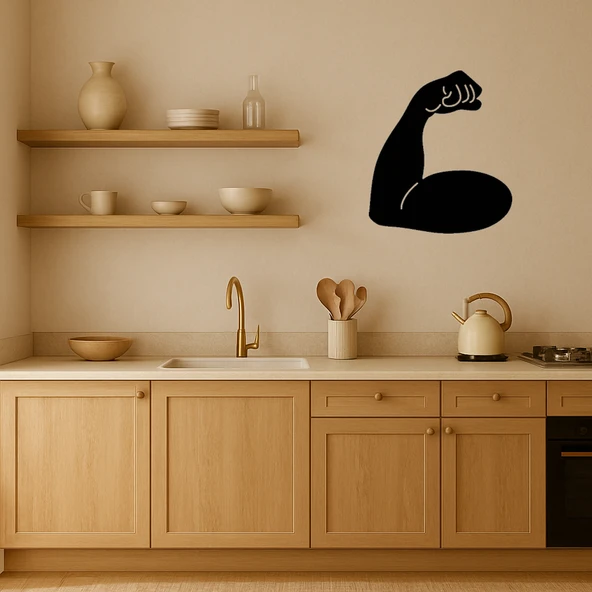 Kaslı Biceps Tasarımlı Dekoratif Tablo - Resim 2