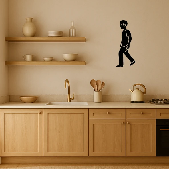 Yürüyen Figür Dekoratif Tablo - Resim 2