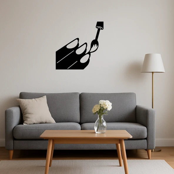 Oje Şişesi Tasarımlı MDF Duvar Tablosu - Resim 2