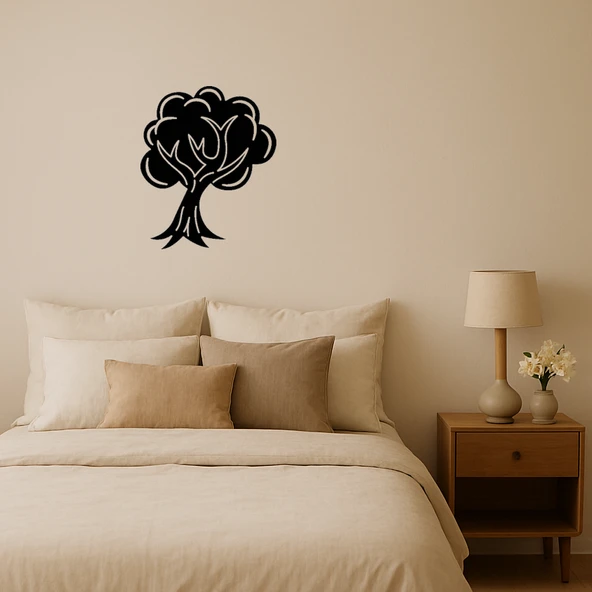 Yapraklı Ağaç Motifli MDF Dekoratif Tablo ürün görseli