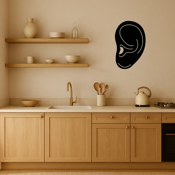 Minimal Kulak Tasarımlı Dekoratif Tablo ürün görseli