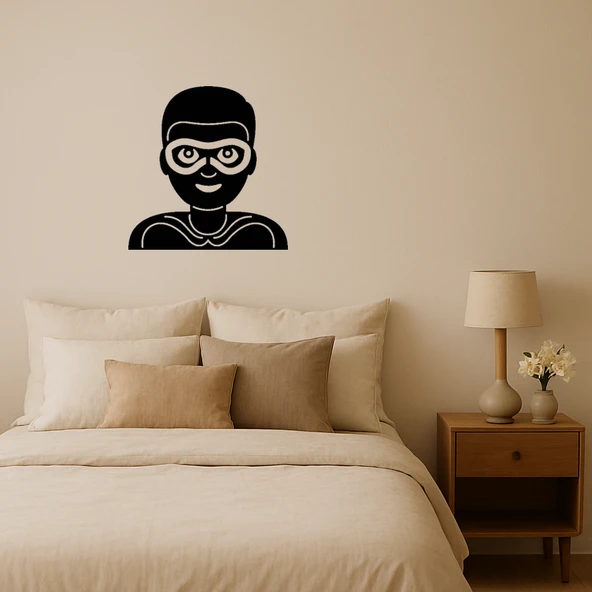 Süper Kahraman Erkek Emoji Dekoratif Tablo ürün görseli