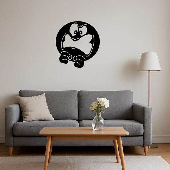 Çok Kızgın Yüz Emoji MDF Dekoratif Tablo - Resim 4