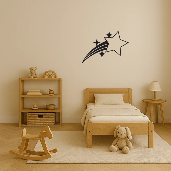 Uçan Yıldızlar İç Mekan Dekoratif Tablo - Resim 3